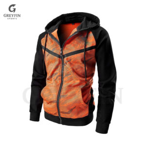 Custom Men’s Zip-Up Hoodie – GF-MZH-007