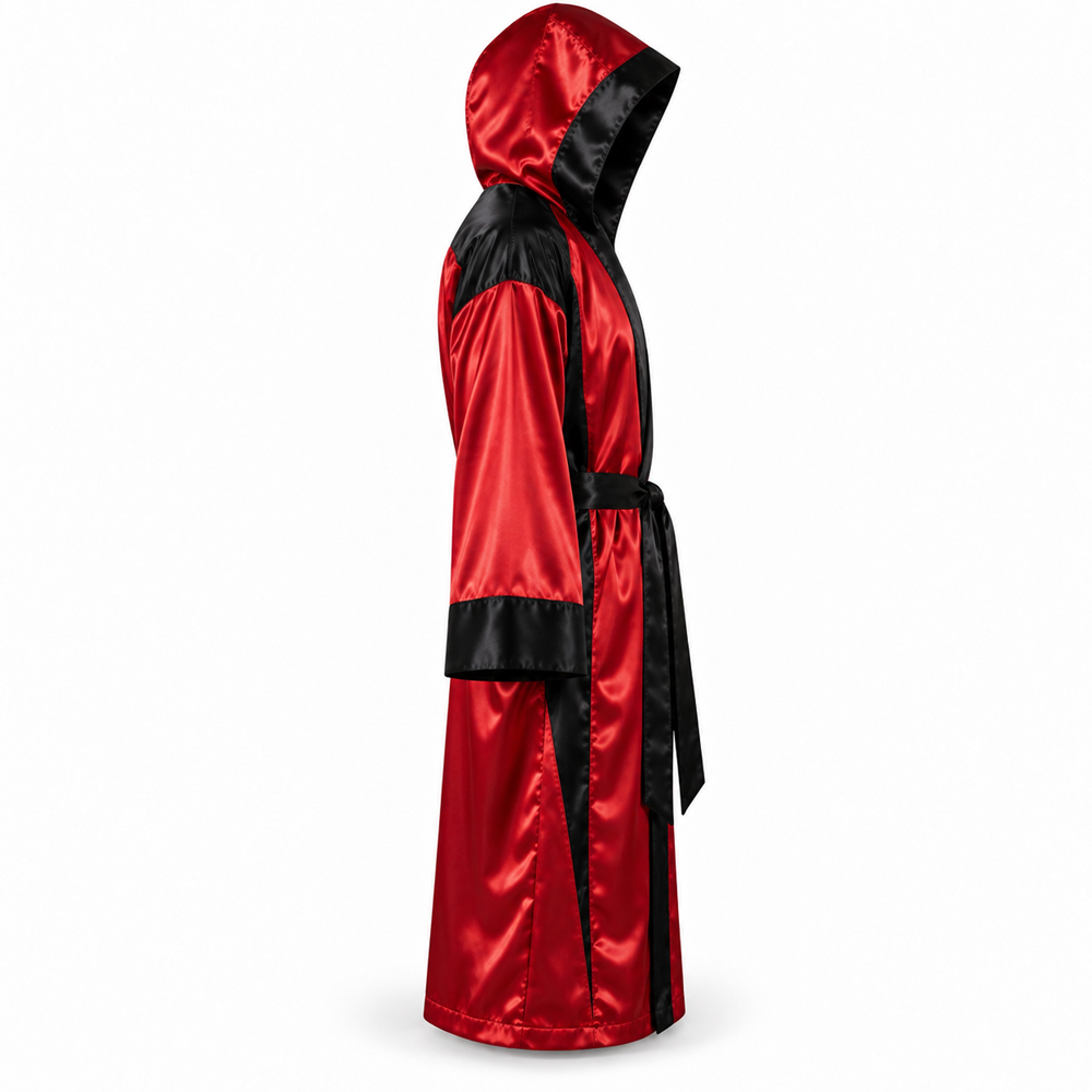 Custom boxing robes customization and branding detail