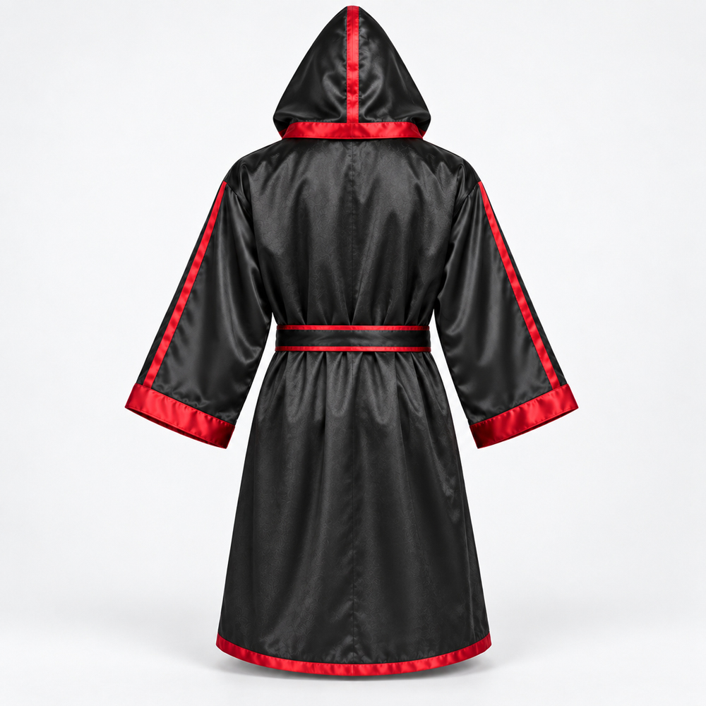Custom boxing robes customization and branding detail