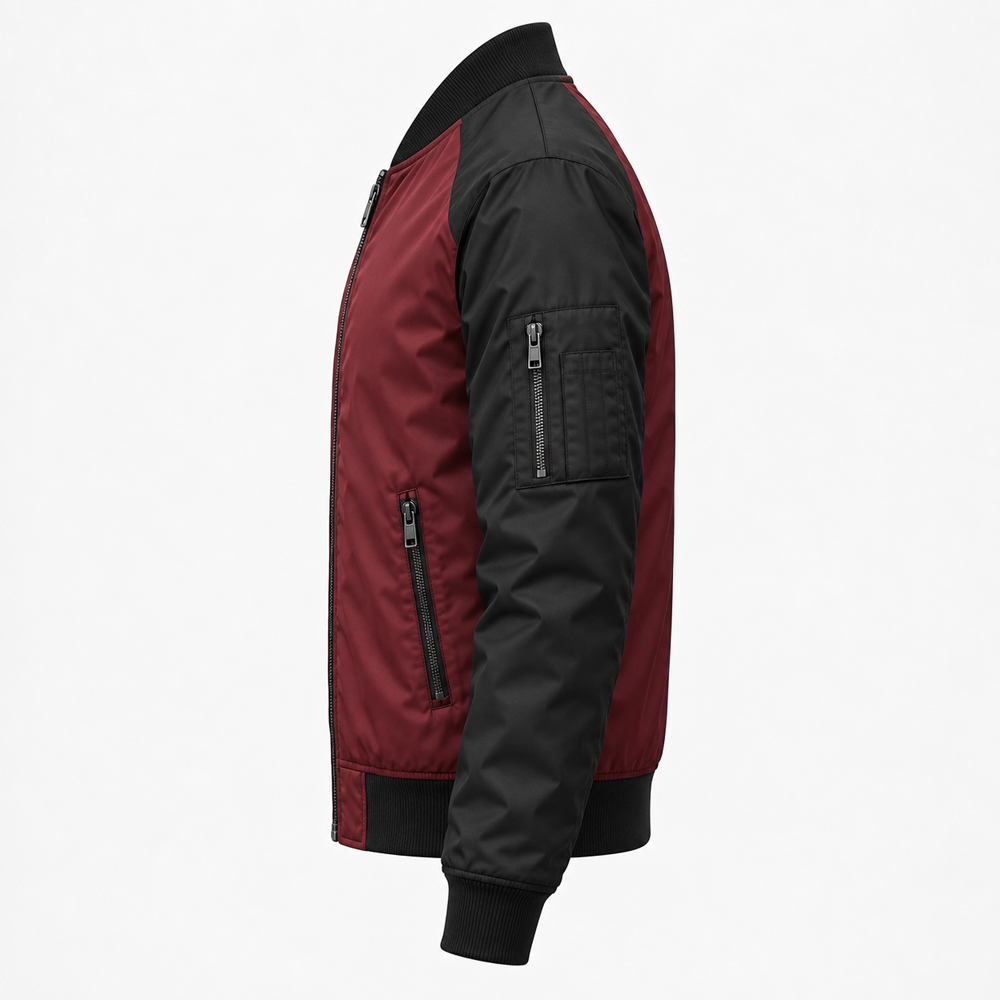 Custom bomber jackets customization and branding detail