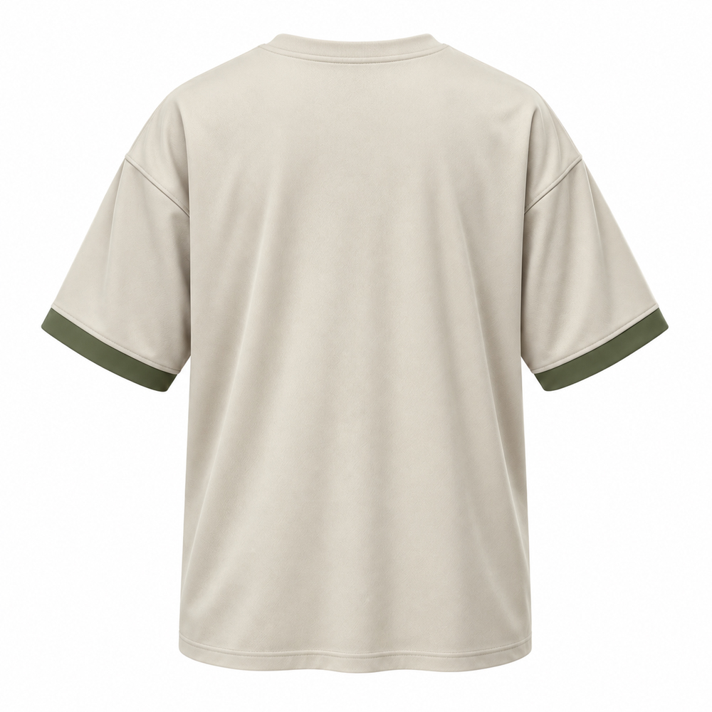 Custom active T-shirt product view for sportswear brand manufacturing