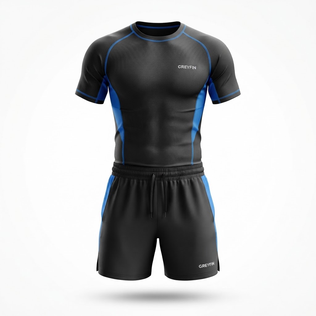 Men’s custom performance training set front view – GF-TRN-001