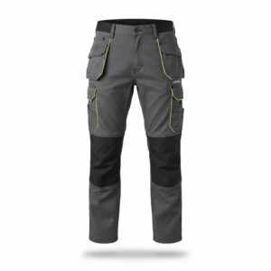 Custom multi-pocket stretch work trousers front view – GF-WTR-001