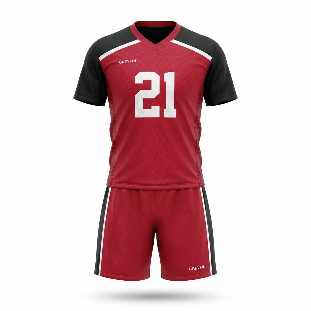 Custom flag football performance uniform front view – GF-FFB-001
