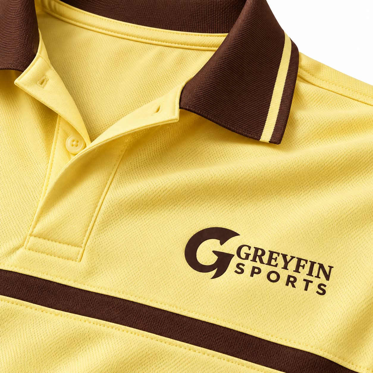 Custom Tennis Uniform GF-TN-004 – Yellow & Brown, product image 3