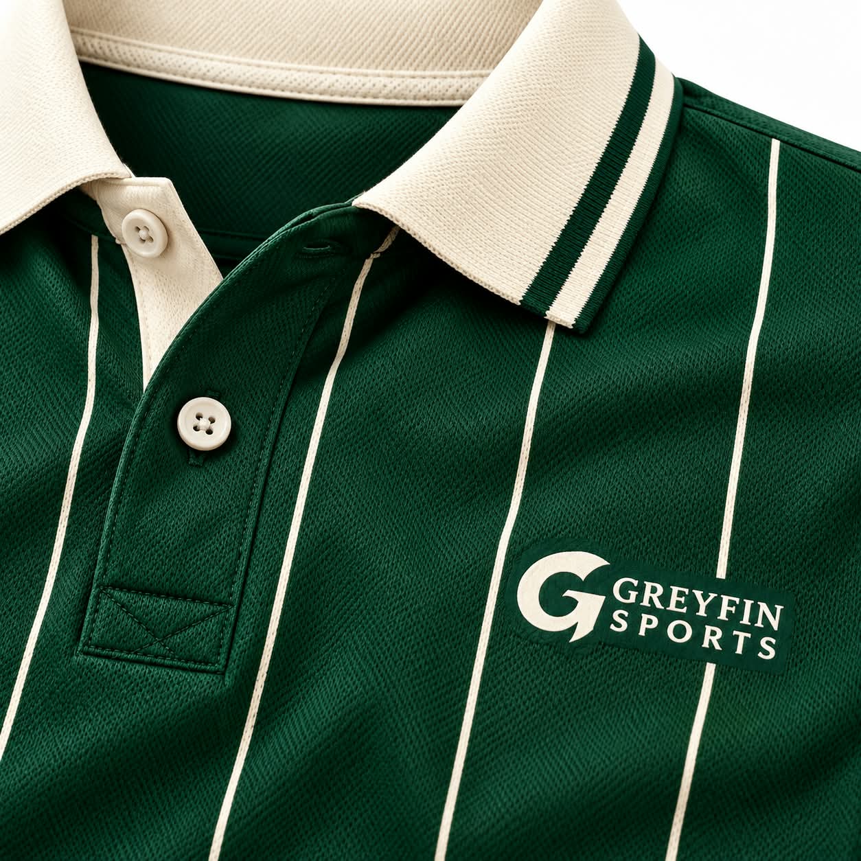 Custom Tennis Uniform GF-TN-006 – Green Pinstripe, product image 3