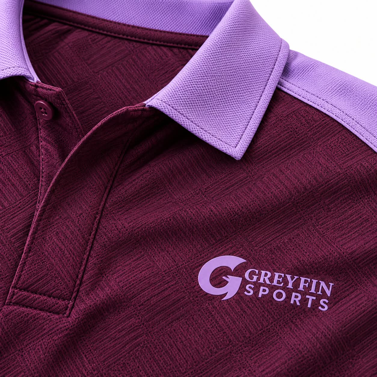 Custom Tennis Uniform GF-TN-008 – Plum Polo, product image 3