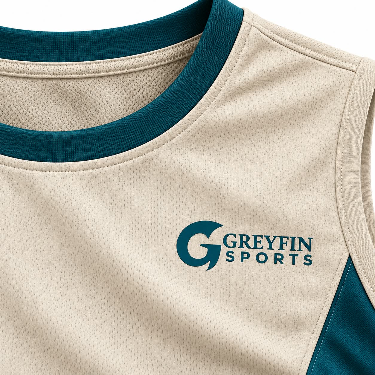 Custom Tennis Uniform GF-TN-002 – Cream Sleeveless, product image 3