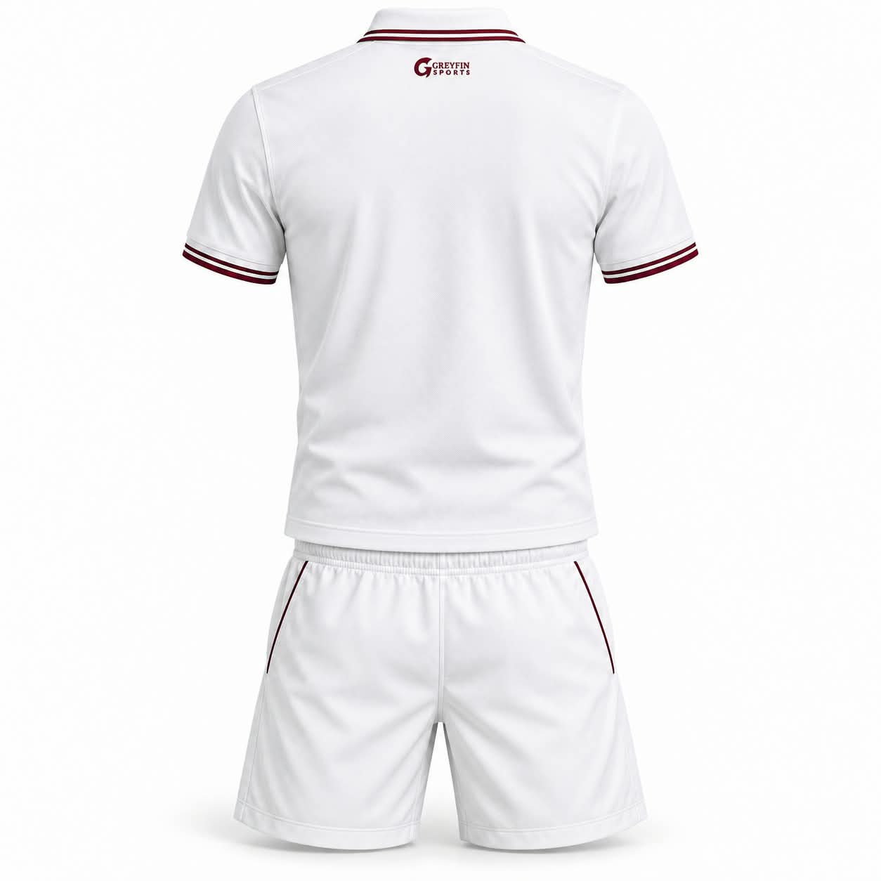 Custom Tennis Uniform GF-TN-001 – White Polo, product image 2