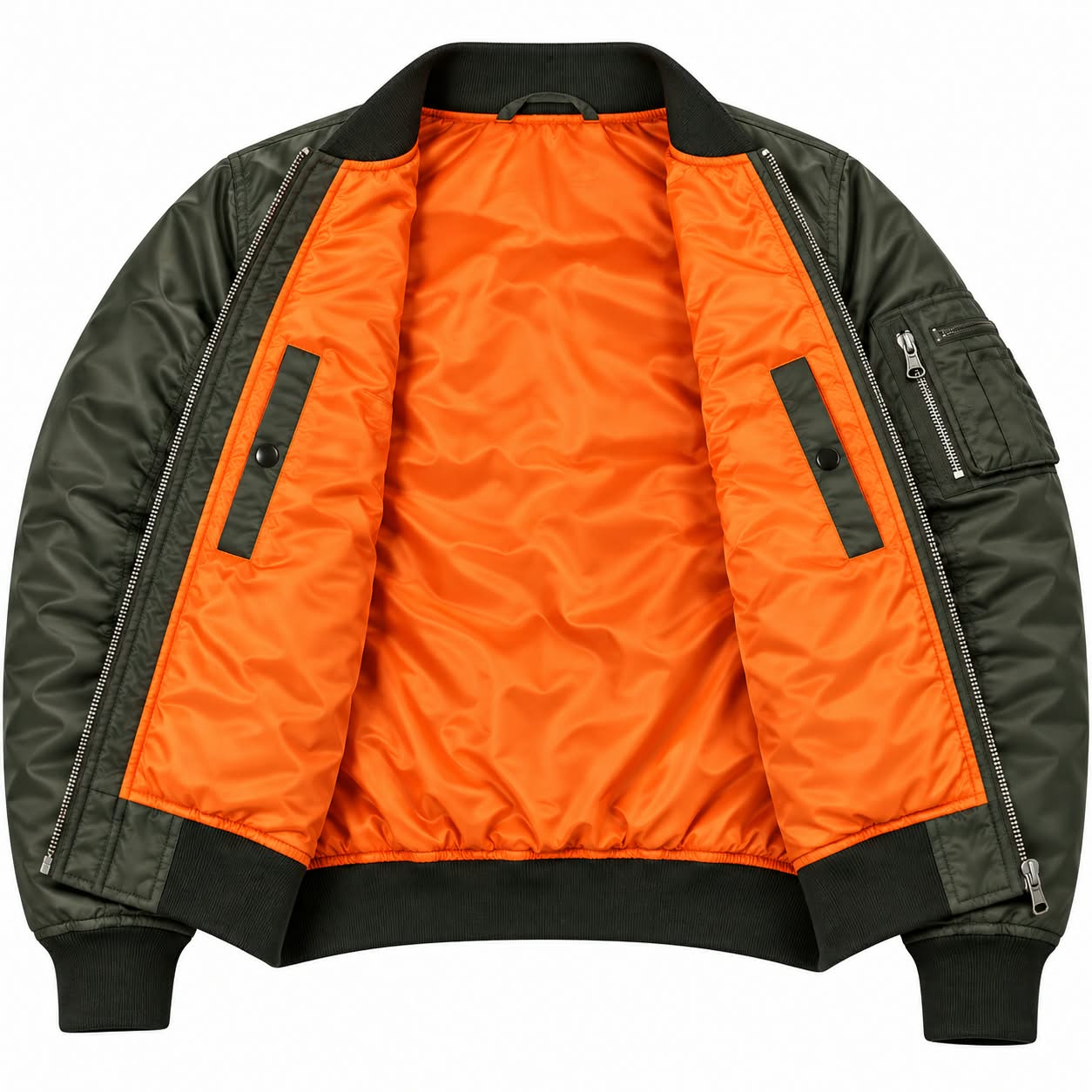 Custom Bomber Jackets – Private Label & Bulk Clothing Manufacturer – GFS-BOM-002 - Image 3