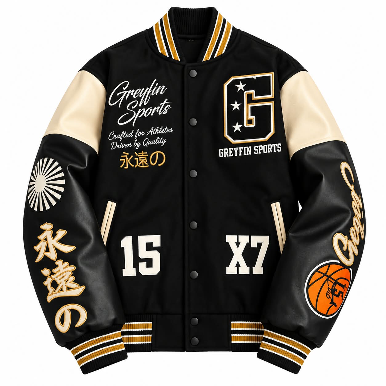 Custom Varsity Jackets – Premium Letterman Jackets & Private Label Manufacturer – GFS-VAR-003